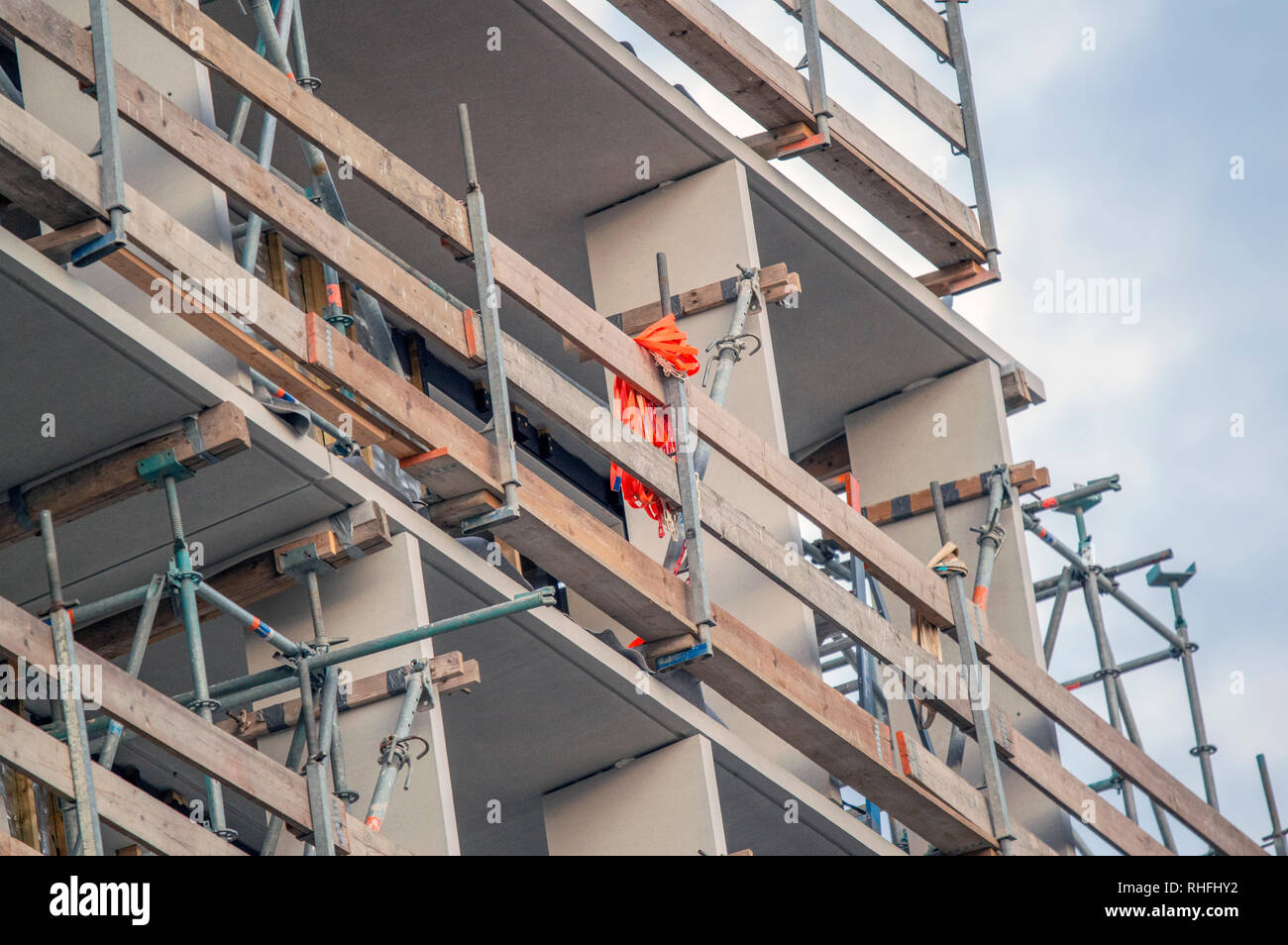 La construction sociale 86 Location de maisons à l'Hugo De Vrieslaan Street Amsterdam Pays-Bas 2018 Banque D'Images