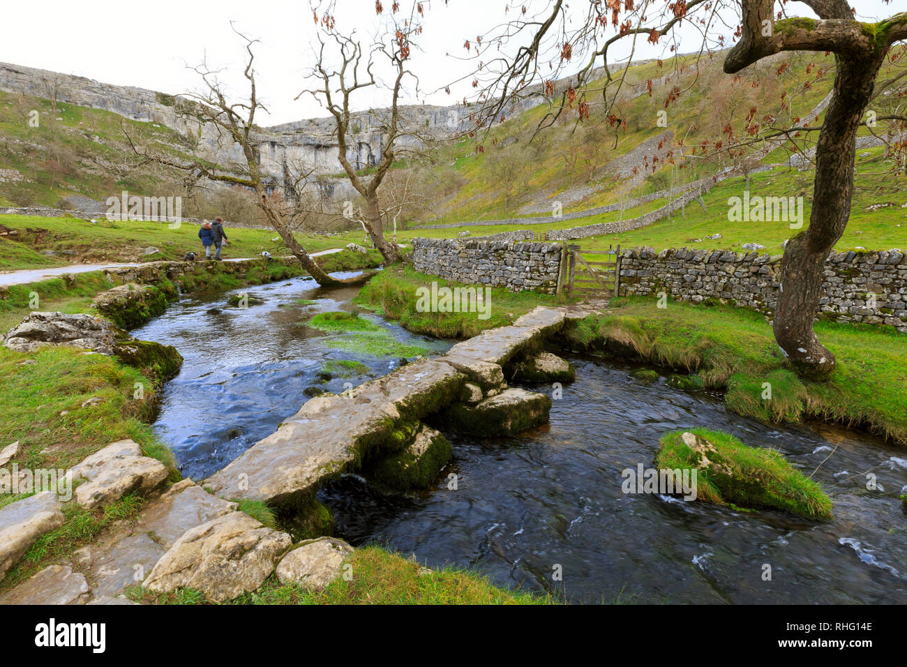 Malham Cove à l'automne, dans le Yorkshire Dales National Park Banque D'Images