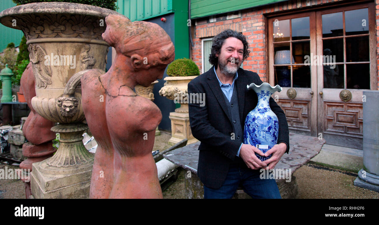 David Keane, fondateur et propriétaire de la Cour du magasin, Portlaoise, Irlande Banque D'Images
