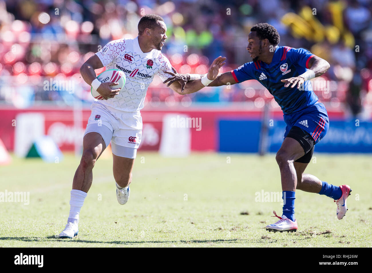 Sydney, Australie. 3 2019. Dan Norton de l'Angleterre durant la HSBC 2019 Sydney 7s at Sydney Olympic Park, Sydney, Australie, le 3 février 2019. Photo de Peter Dovgan. Credit : UK Sports Photos Ltd/Alamy Live News Banque D'Images