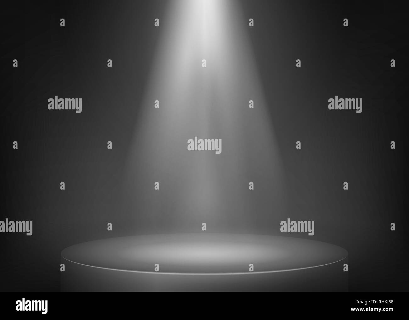 Pleins feux lumineux de la scène. Voir les feux arrière-plan. Faisceau de lumière sur scène. Vector illustration Illustration de Vecteur