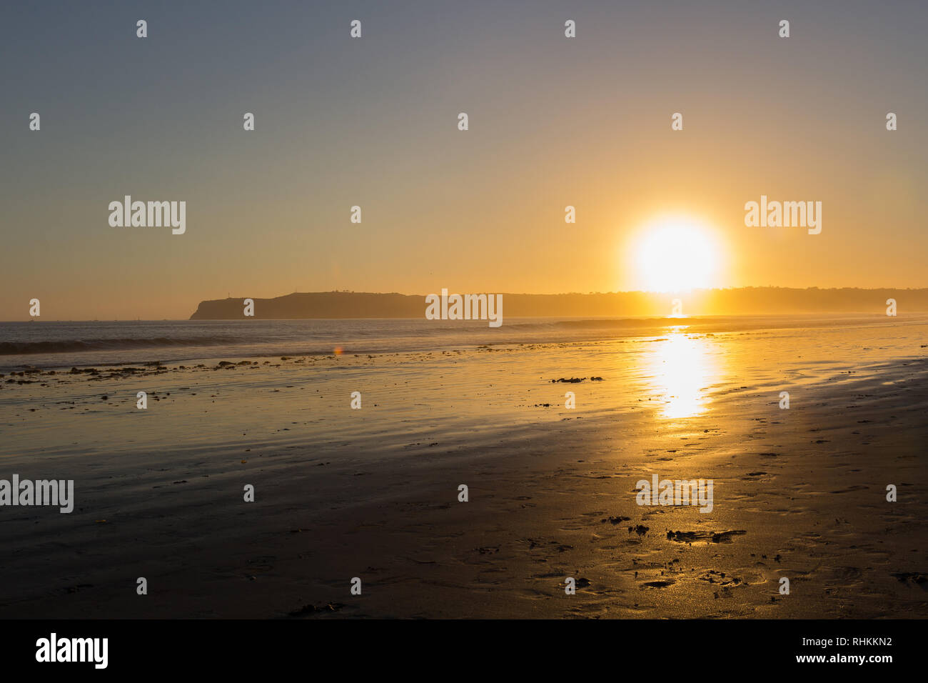 Coucher du soleil à Coronado Island, San Diego, California, USA Banque D'Images