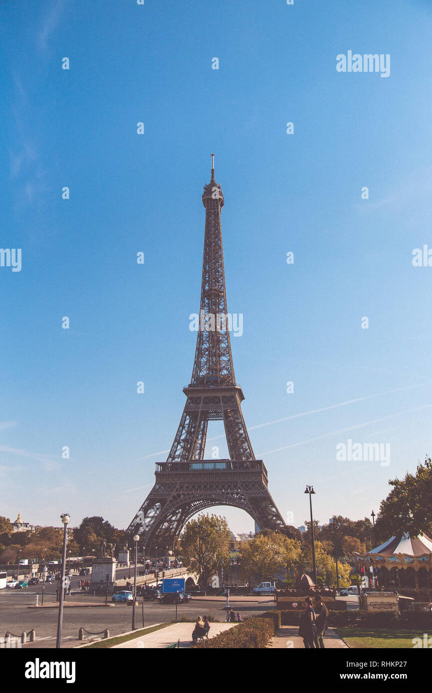 Tour Eiffel, symbole de Paris, France. Paris Meilleures destinations en Europe/ Banque D'Images