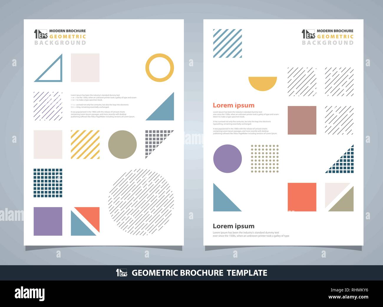 Les motifs abstraits brochure. La conception moderne des éléments géométriques. Espace de travail pour l'art de sms. Vous pouvez utiliser pour une brochure, une affiche, Illustration de Vecteur