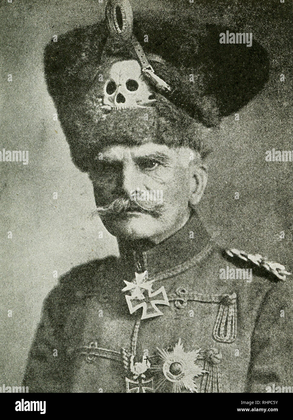 Le sous-titre suivant : Le maréchal von Mackensen qui a dirigé l'Austro-German Forces sur le front italien. Von Mackensen était un maréchal allemand qui est devenu l'un des commandants les plus Allemand. Banque D'Images