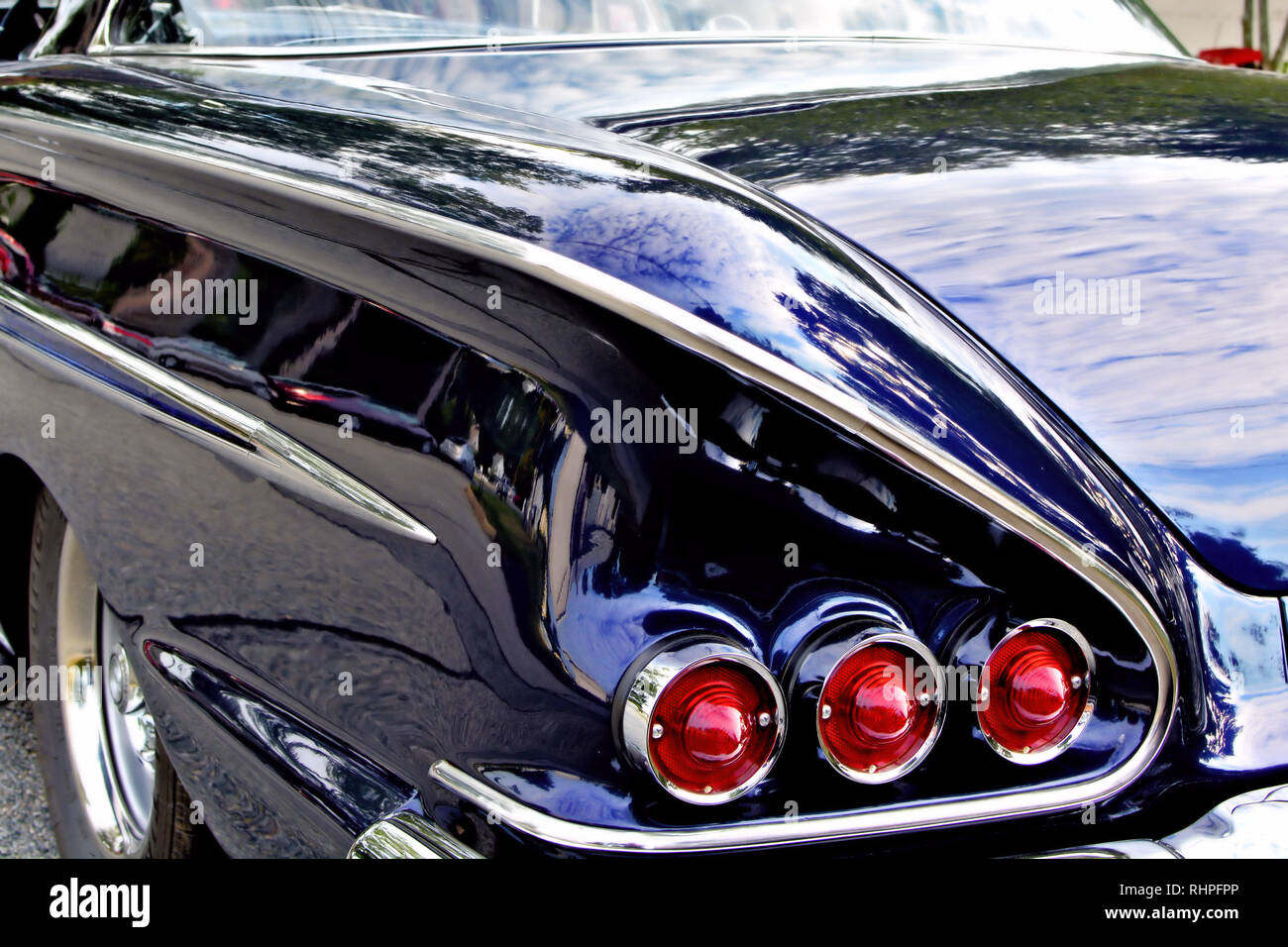 Libre de feux arrière d'une Chevrolet Classic 1958 Banque D'Images