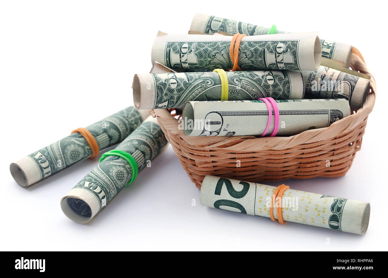 En dollars américains, symbolisé comme produit alimentaire Banque D'Images