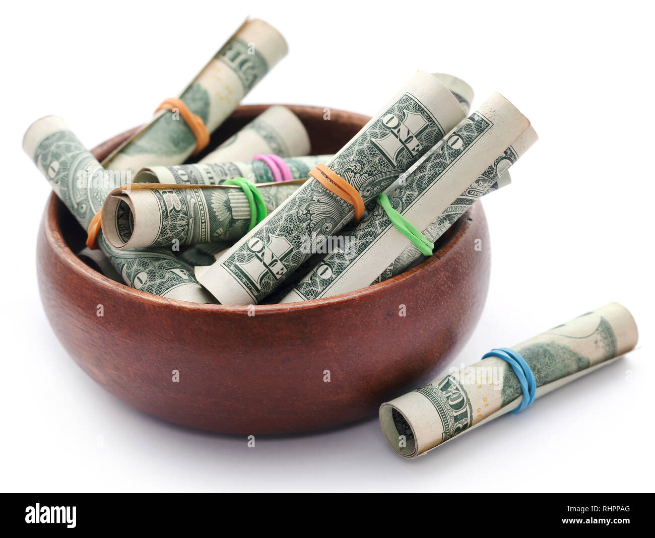 En dollars américains, symbolisé comme produit alimentaire Banque D'Images