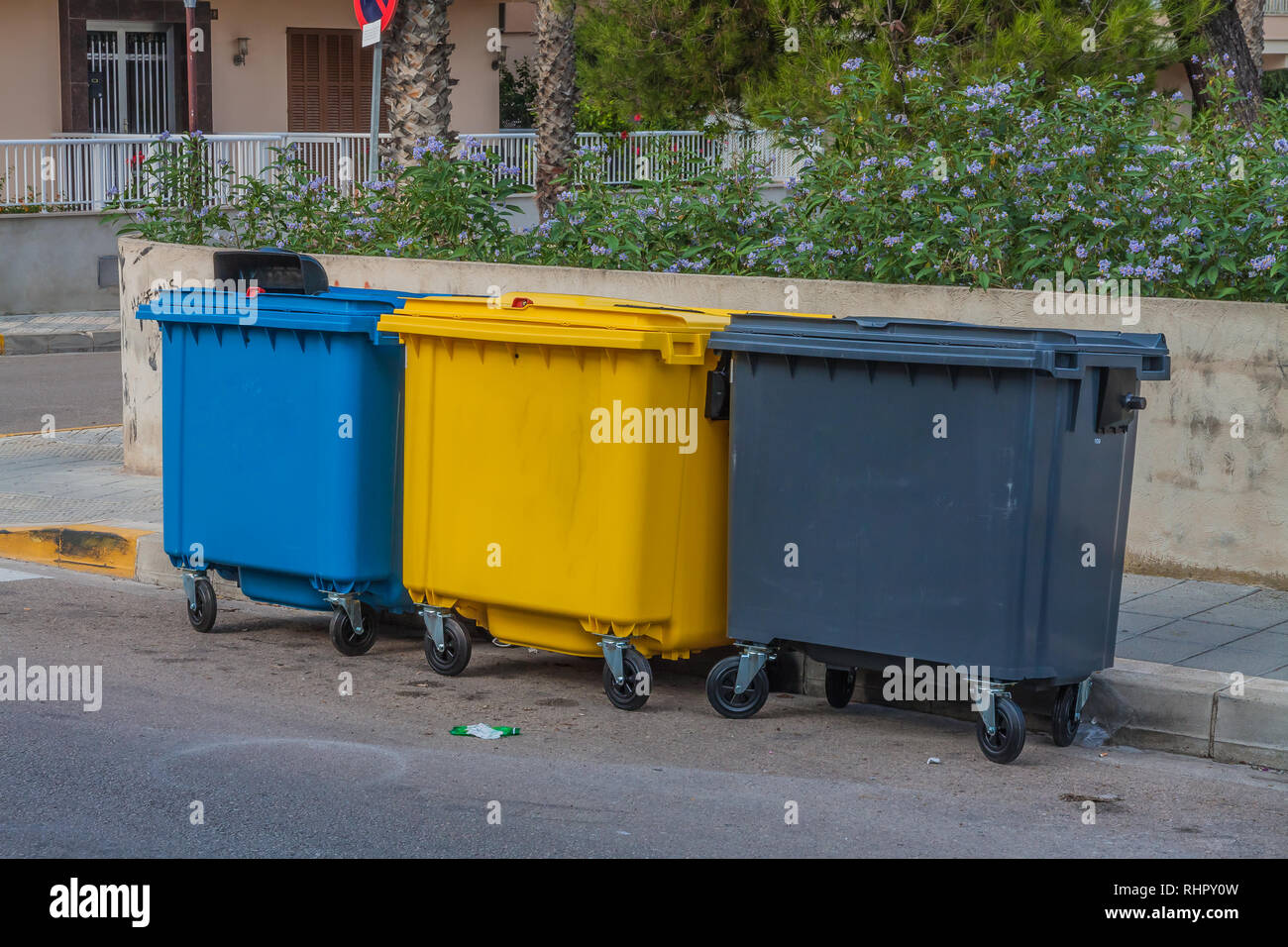 Conteneur de déchets Banque D'Images