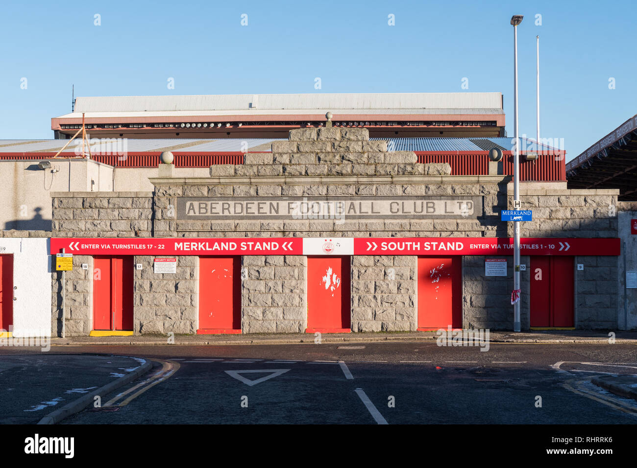 Pittodrie Stadium, le Club de Football d'Aberdeen, Aberdeen, Écosse, Royaume-Uni Banque D'Images