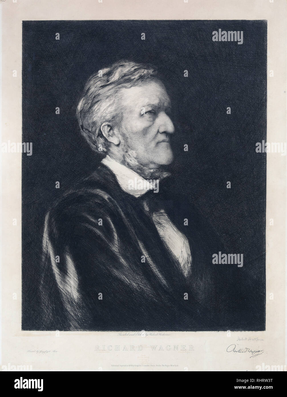 Richard Wagner portrait Banque D'Images