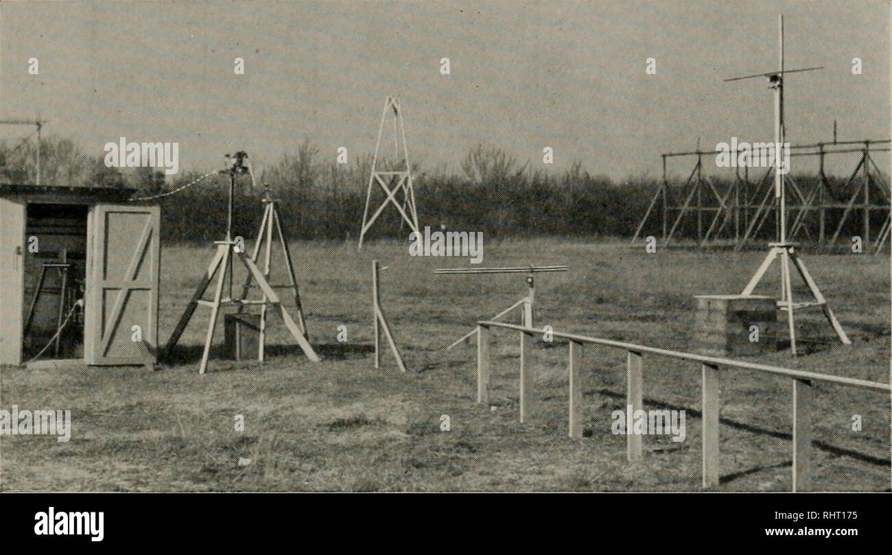 . Le Bell System Technical Journal. Télécommunication ; génie électrique ; Communication ; électronique ; la science, la technologie. La période naturelle de 409 conducteurs linéaires et certains perdu de temps essayant d'obtenir des résultats cohérents. Enfin un compteur de contrôle a été placé sur le générateur et les courbes de résonance d'observation, par petites étapes, tige de longueur d'onde, et de contrôle de la déflexion du mètre mètre de déflexion. Puis en réduisant le mètre de tige d'une flèche d'une valeur de compteur de contrôle standard observations satisfaisant a été obtenu. En fait, la valeur moyenne de tous les unsatis- observations vérifié en usine Banque D'Images