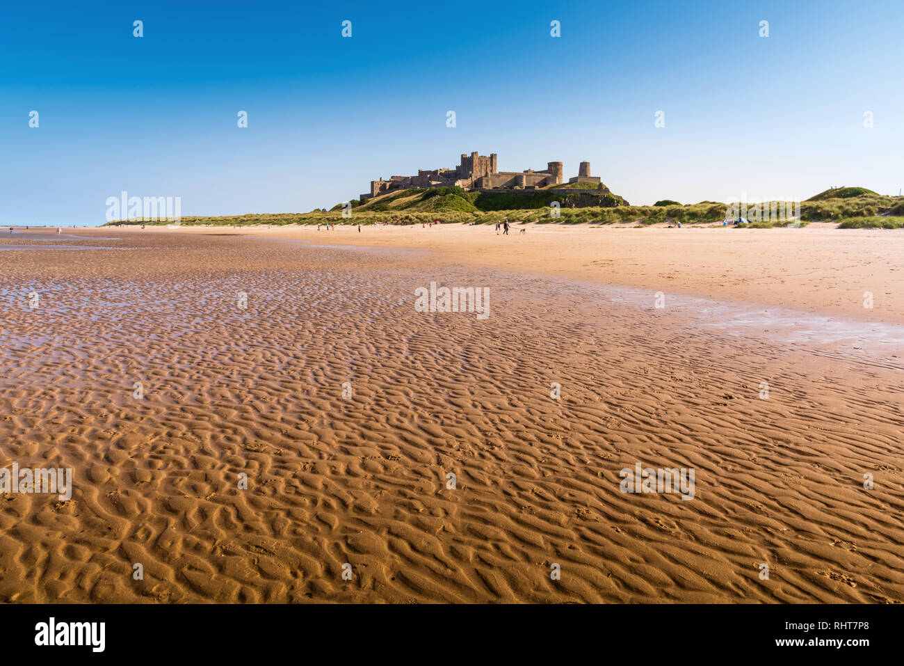 Château de Bamburgh, Northumberland, Angleterre Banque D'Images