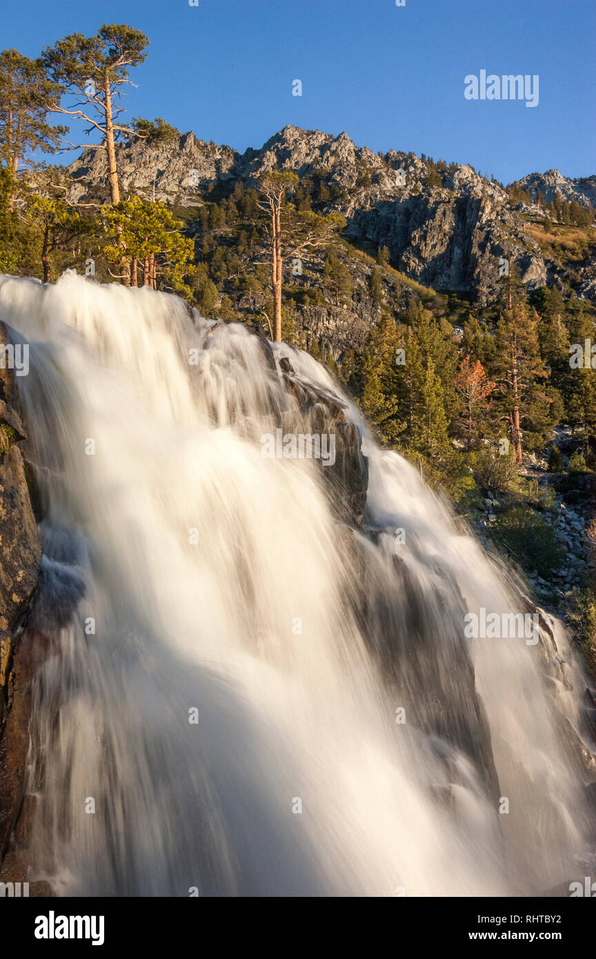 Eagle Falls, Emerald Bay State Park, Lake Tahoe, en Californie. Banque D'Images