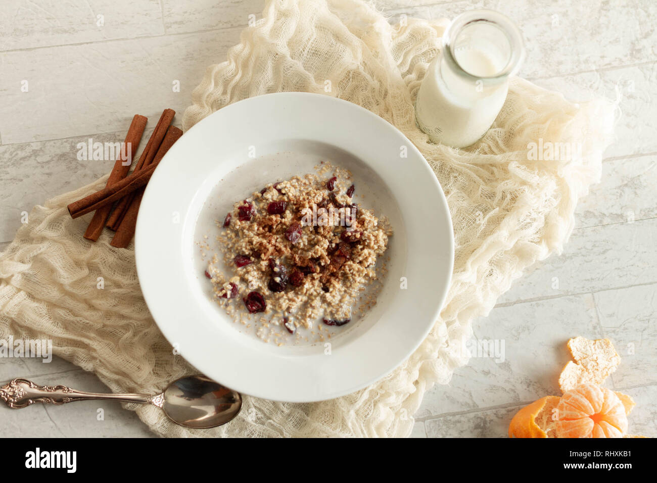 Couper l'avoine en acier Banque D'Images