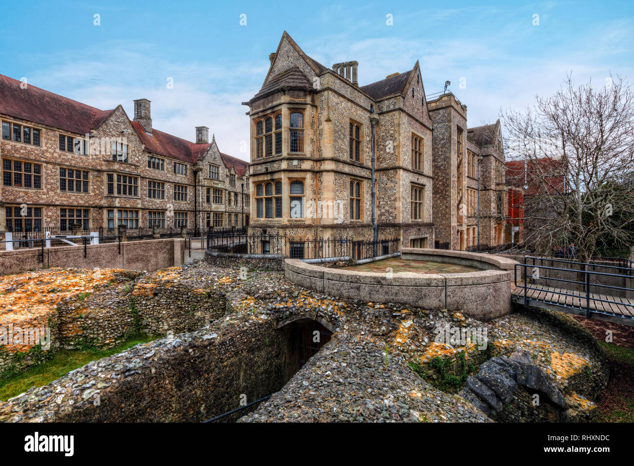Le Château, Winchester, Hampshire, Angleterre, Royaume-Uni Banque D'Images