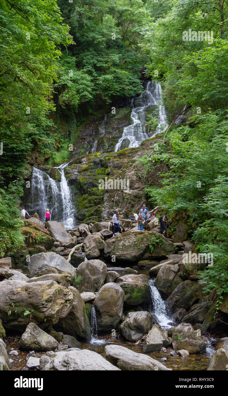 Torc Waterfall, Killarney, comté de Kerry, Irlande Banque D'Images