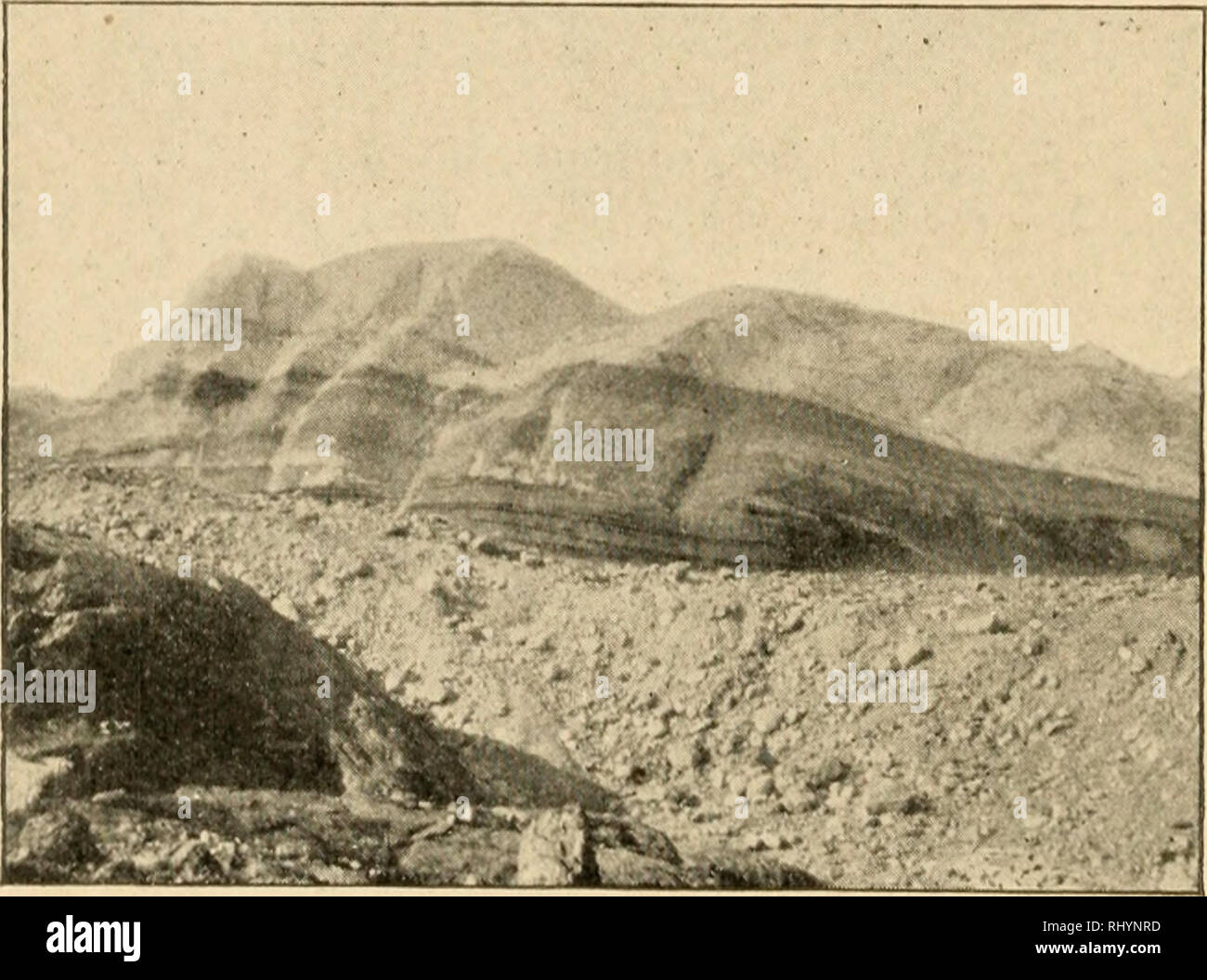 . Débuts dans l'agriculture. L'agriculture. 56 L'AGRICULTURE À une époque, les terres tempérées du nord ont été couverts par un grand glacier qui a atteint l'ensemble du continent pour les Rocheuses. Sur certains points elle s'étendait au sud jusqu'au Texas, et dans certains endroits était mille pieds ou plus de hauteur. Comme cette grande nappe de glace déplacé vers le sud, il rez progressivement les roches en poudre, portait loin les côtés de la montagne, et l'arrondi de la colline-tops. Elle a effectué une grande partie de la sol et de la roche avec elle, et qu'elle a progressivement fondu, a déposé son chargement en cours de route. Avec la fonte des glaces, tellement grand strea Banque D'Images