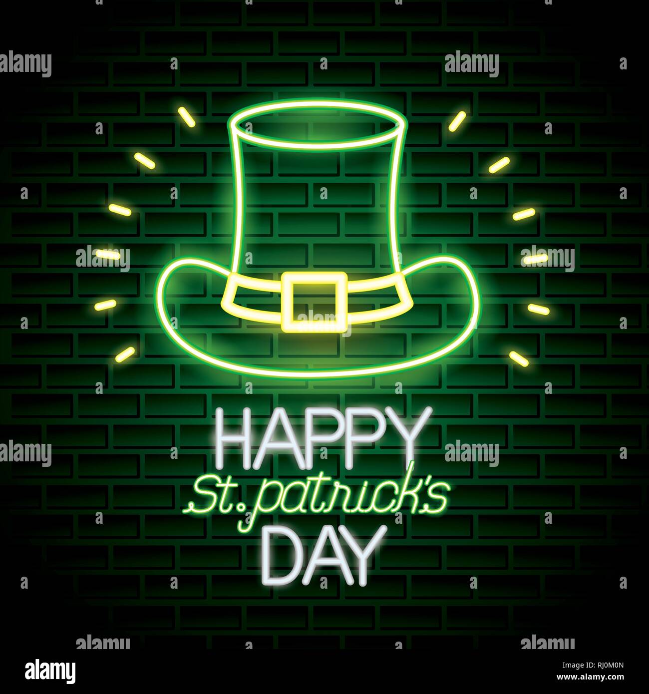 Néon St Patricks day Illustration de Vecteur