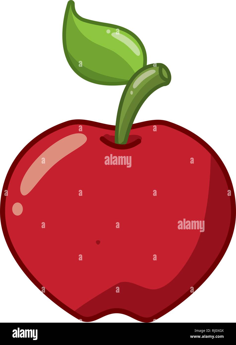 Apple de fruits frais Illustration de Vecteur