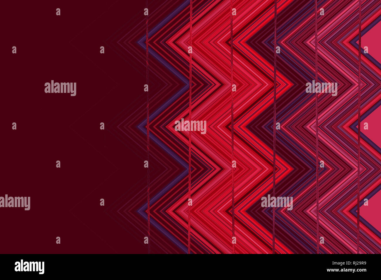 De couleur rouge et violet abstract pattern triangle lumineux Banque D'Images