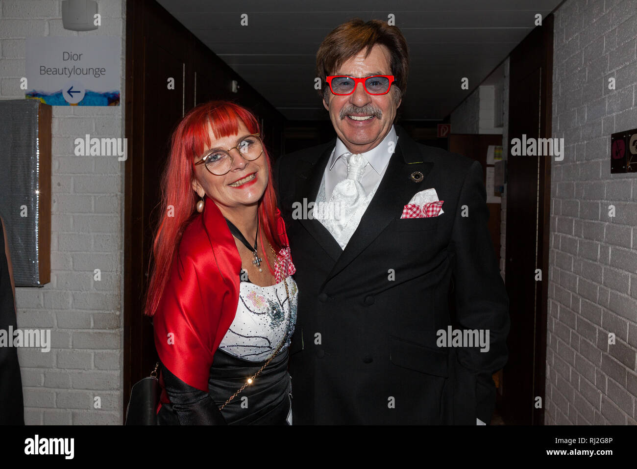 Dresde, Allemagne - 01 février : Joerg Draeger, Petra Draeger au cours de l'Opéra Semper Ball ( 2019 ) Opernball Semper réception à l'Taschenbergpalais Banque D'Images