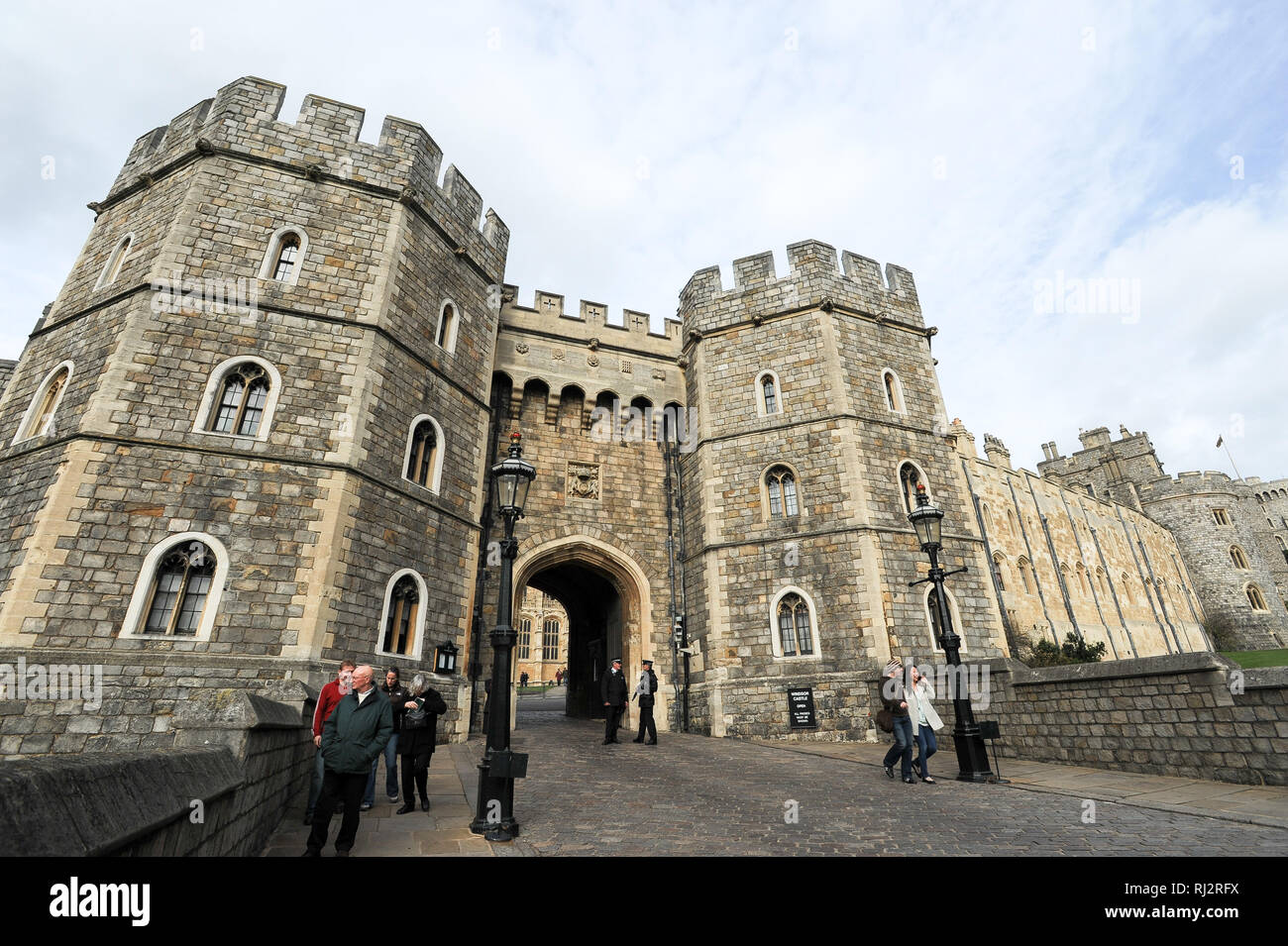 Le Roi Henry VIII porte du château de Windsor, résidence royale à Windsor, Berkshire, Angleterre, Royaume-Uni. 25 octobre 2008 © Wojciech Strozyk / Alamy St Banque D'Images