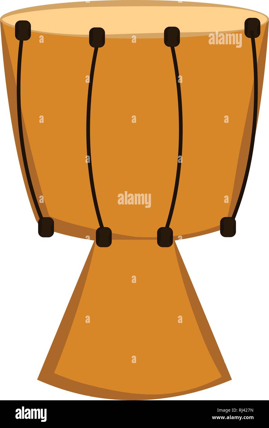 L'icône de djembe isolés Illustration de Vecteur