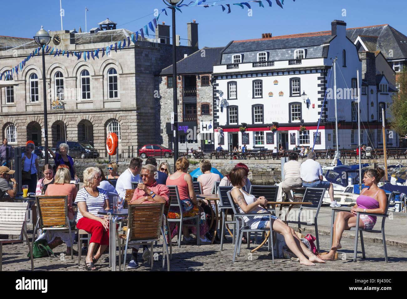 L'Angleterre, Plymouth, Devon, Barbican Quay, Hafen, Straflenlokal‰G, STE, Banque D'Images