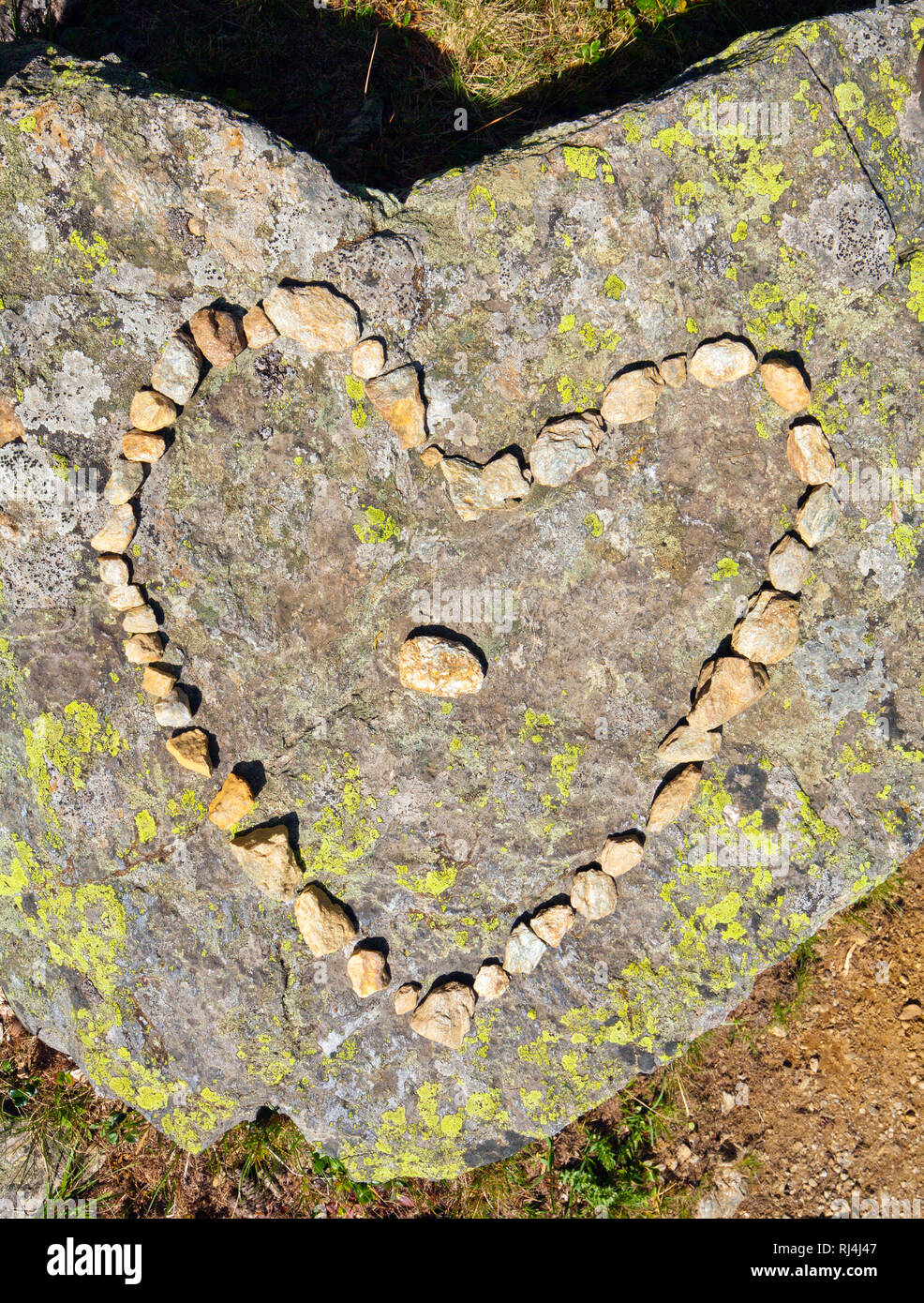 Herz aus Steinen Banque D'Images