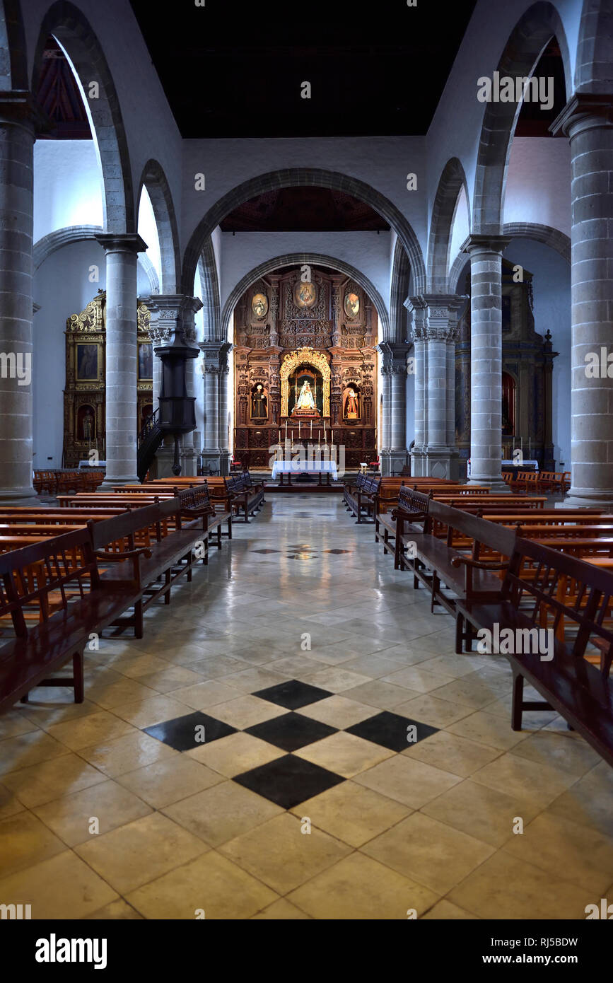 Altarraum Guinée Klosterkirche San Agustin, La Orotava, Teneriffa, Kanarische Inseln, Spanien Banque D'Images