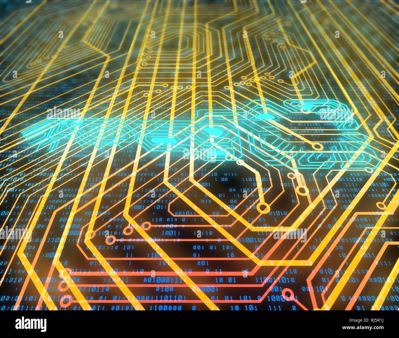 Données de réseau de technologie électronique, clés, cartes à circuits imprimés intelligentes Banque D'Images