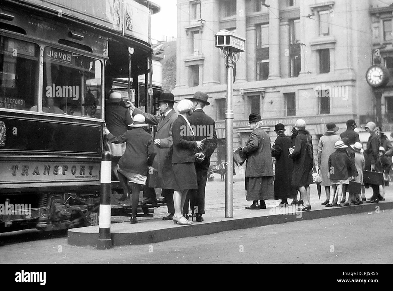 Tramway d'Édimbourg, Écosse Banque D'Images