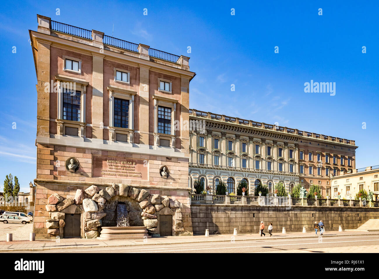 16 Septembre 2018 : Stockholm, Suède - Royal Palace de Stadsholmen, Gamla Stan, la vieille ville dans la capitale suédoise, sur une belle journée d'automne. Banque D'Images