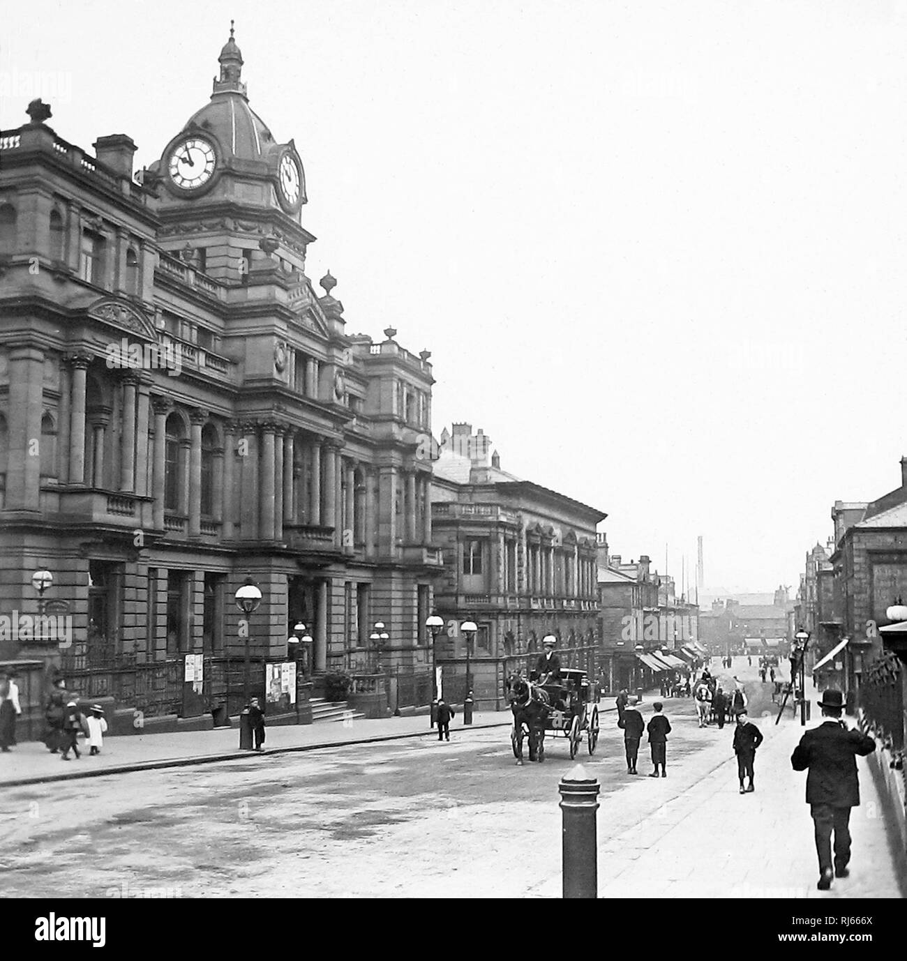 Hôtel de Ville de Burnley, Manchester Road Banque D'Images