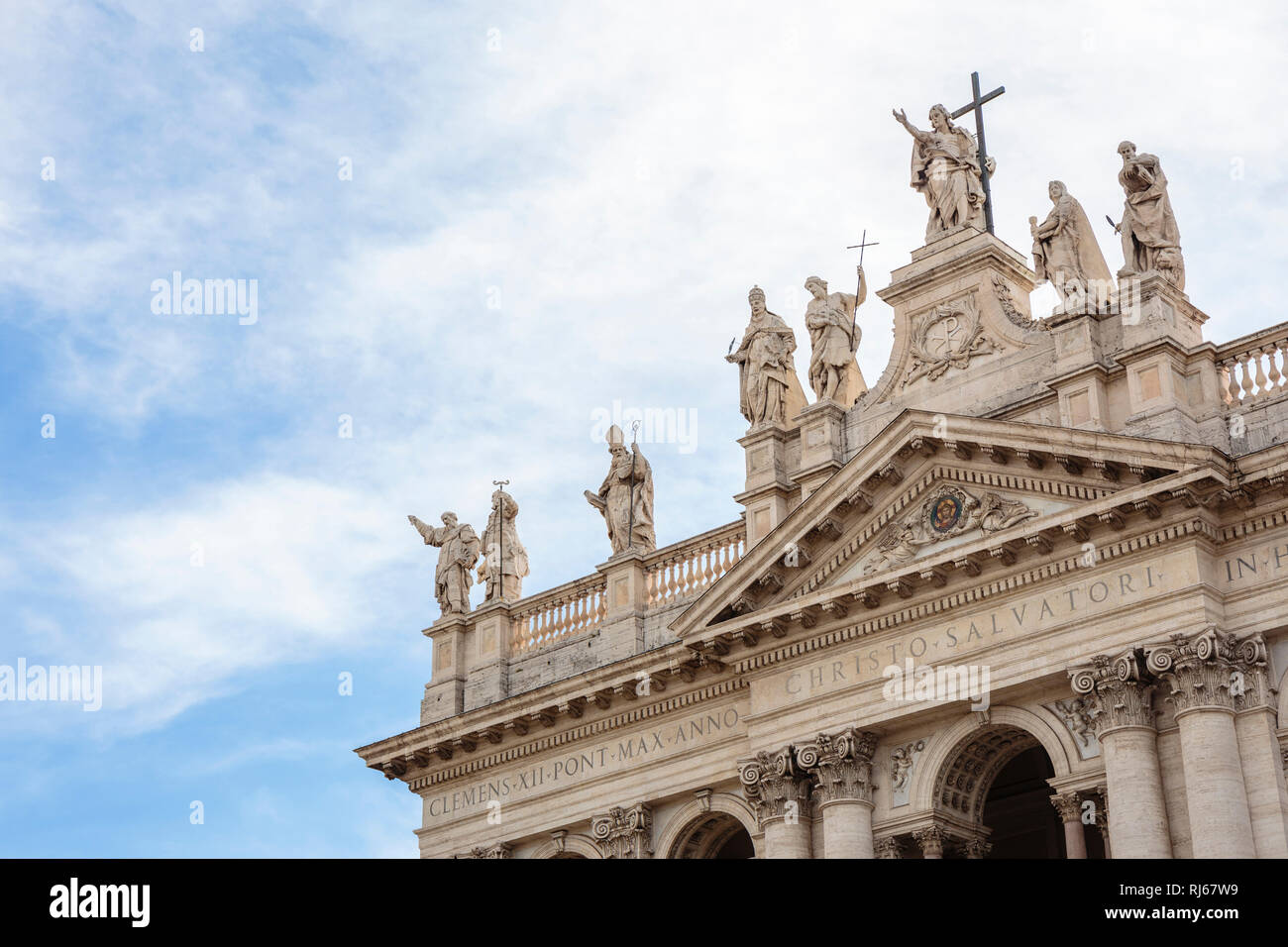 Europa, Italie, Latium, Rom la façade, der Kirche San Giovanni in Laterano Banque D'Images