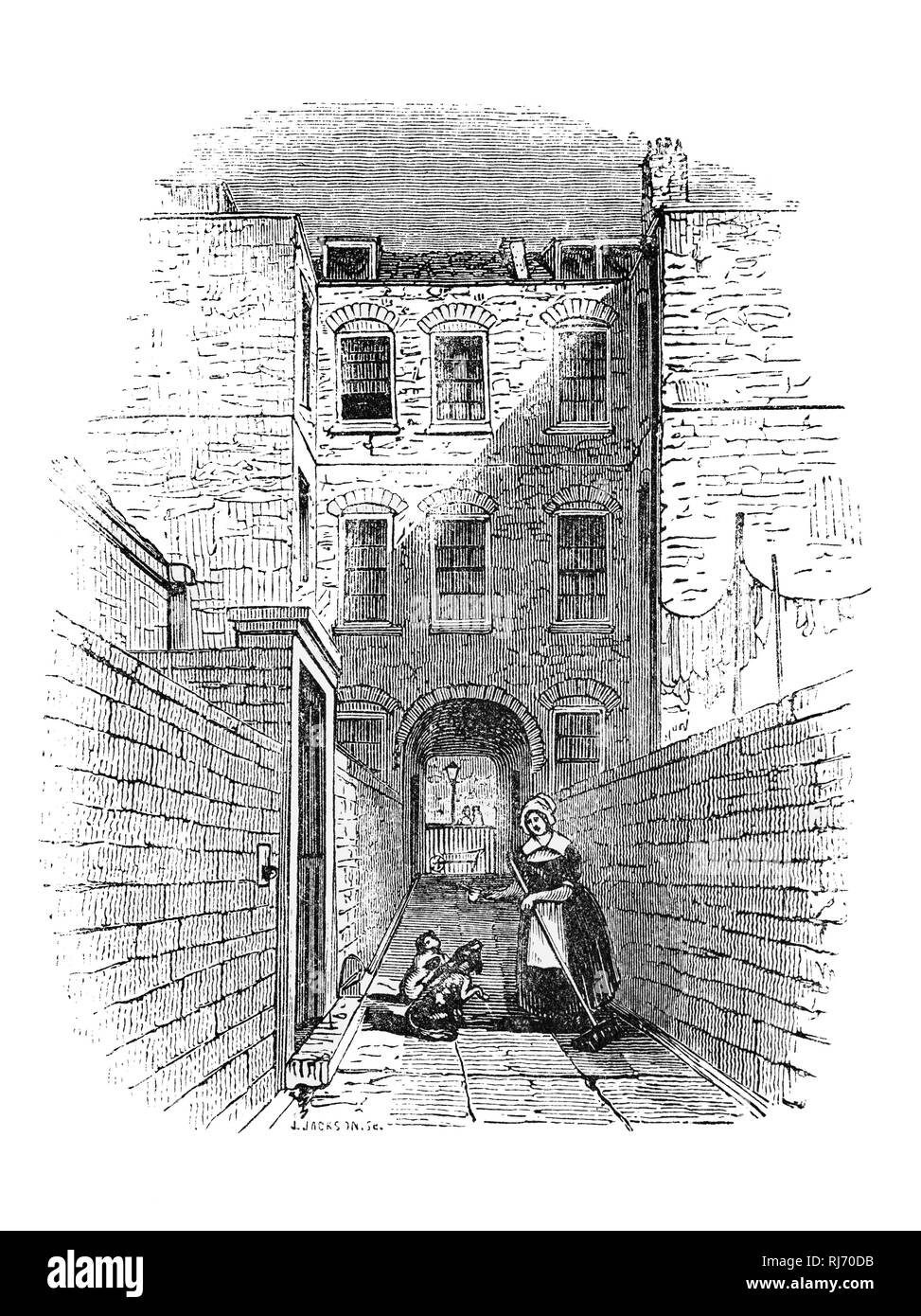 L'Académie St Martin's Lane, un précurseur de l'Académie Royale, a été organisée en 1735 par William Hogarth, du cercle d'artistes et de designers qui se sont réunis lors de l'abattage's Coffee House à l'extrémité supérieure du St Martin's Lane, London. L'ensemble artistique qui a introduit le style rococo de l'Angleterre a été centrée sur les "anciens" de l'abattage et l'établissement des cours à l'Académie St Martin's Lane étaient inextricablement liées à la diffusion de nouvelles idées artistiques en Angleterre pendant le règne de George II et George III. Banque D'Images