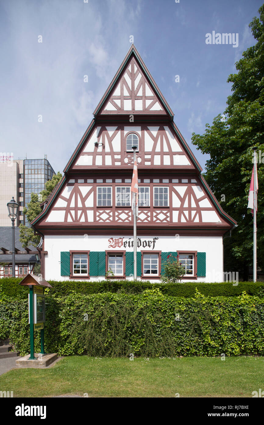 Weindorf, Historisches Fachwerkhaus, Koblenz, Rheinland-Pfalz, Deutschland Banque D'Images