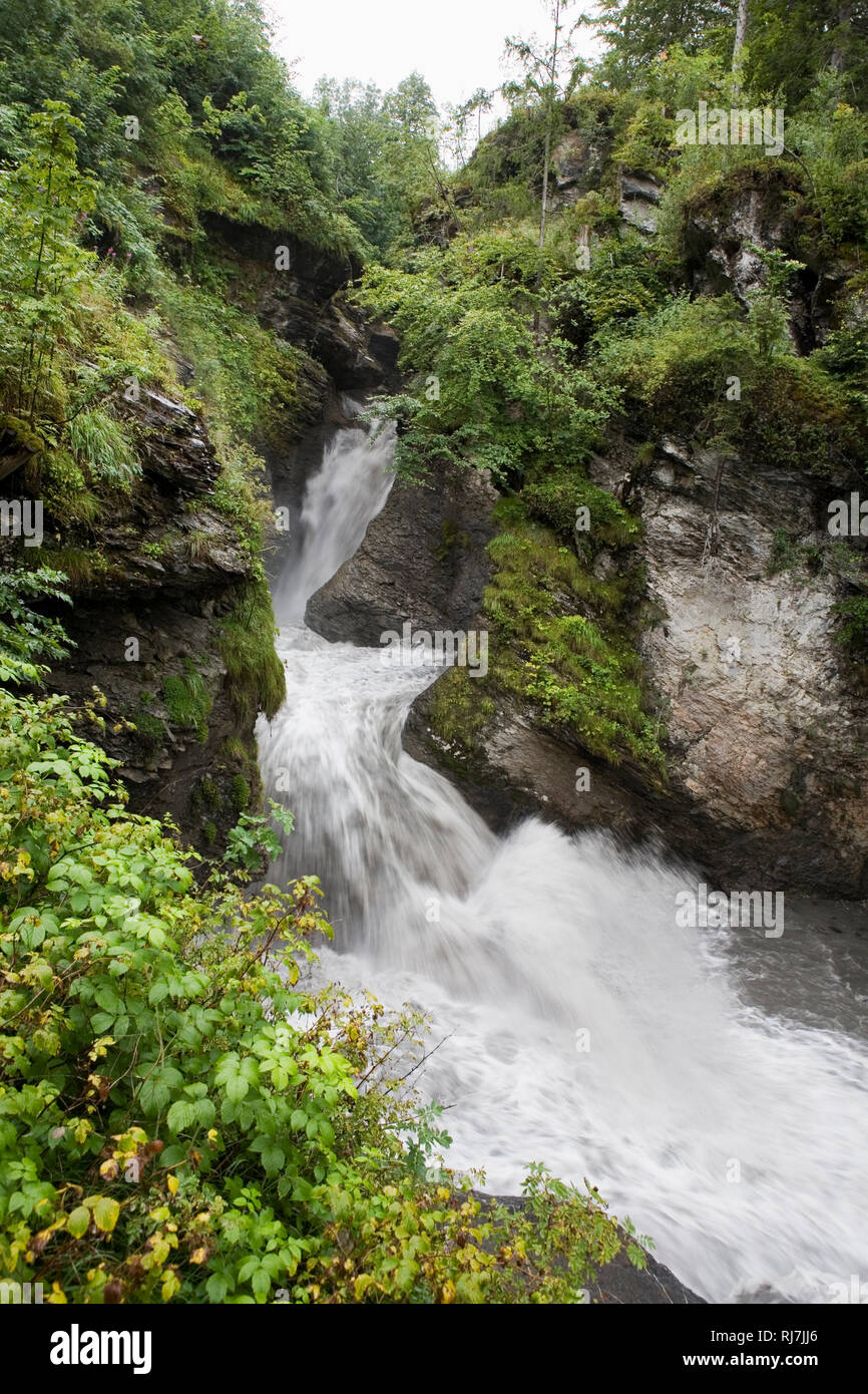 Les chutes du Reichenbach, 62200, canton de Berne, Suisse Banque D'Images