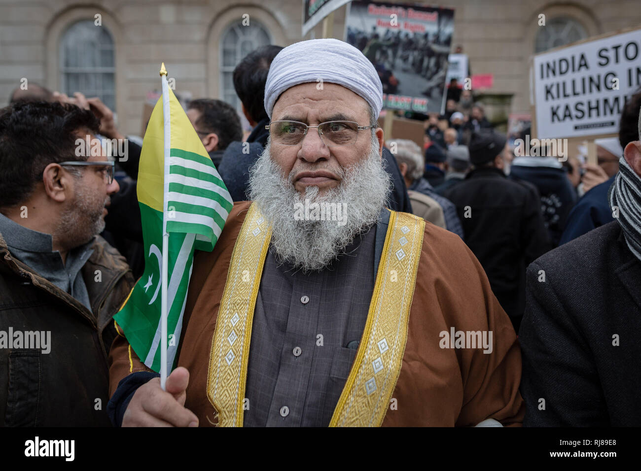 Londres, Royaume-Uni. 5 Février, 2019. Journée annuelle de solidarité du Cachemire. Crédit : Guy Josse/Alamy Live News Banque D'Images