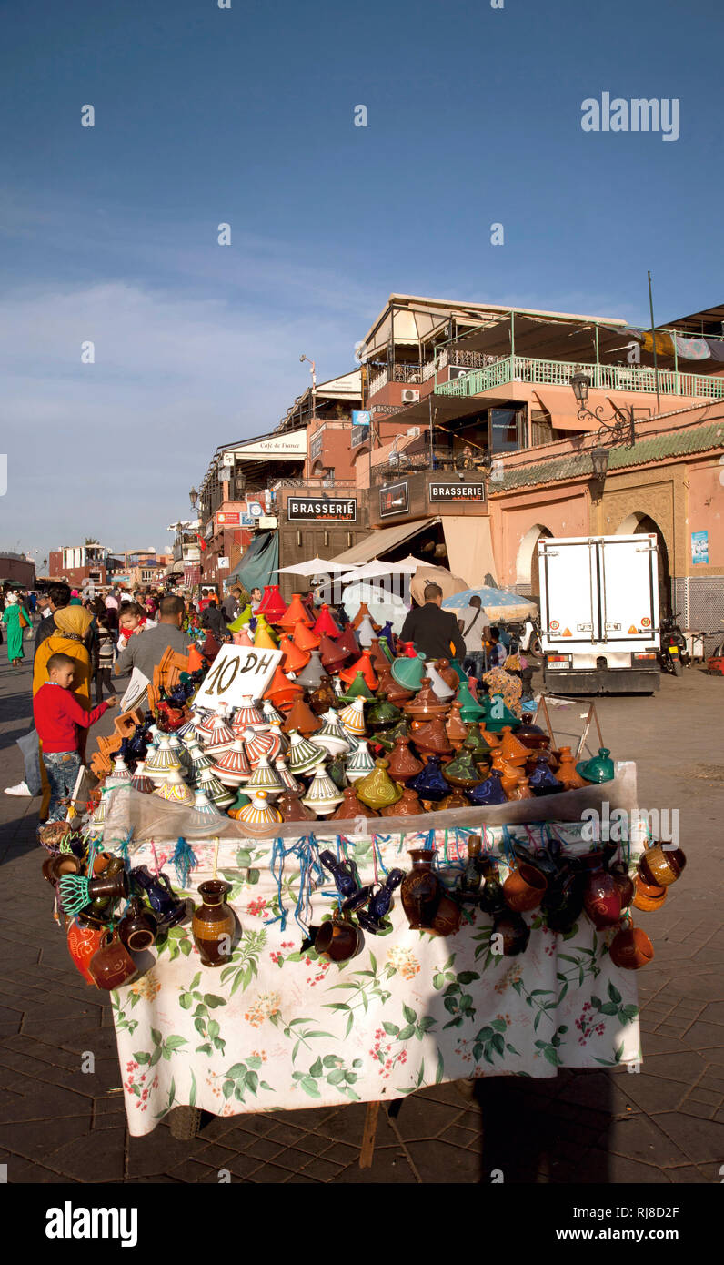 Altstadt, Marrakech, Place Djemaa el Fna, Marokko Banque D'Images