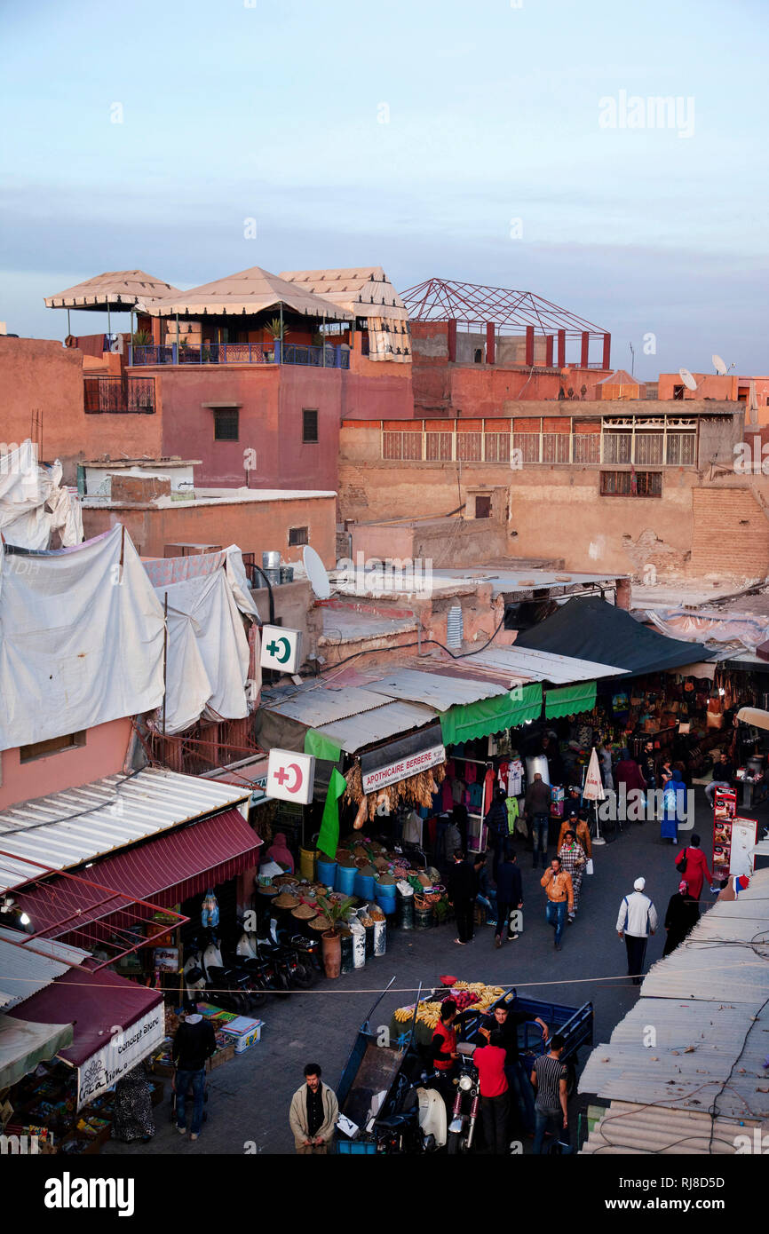 Marrakesch, Altstadt, Markt, Marokko Banque D'Images