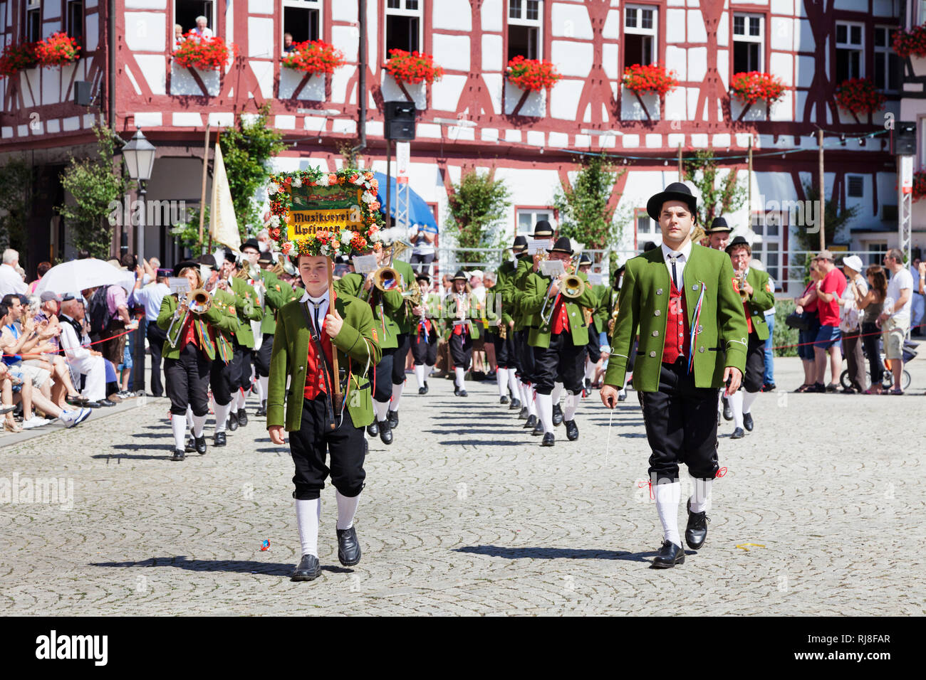 Historischer, Festumzug Schäferlauf, Bad Urach, Bade-Wurtemberg, Allemagne Banque D'Images