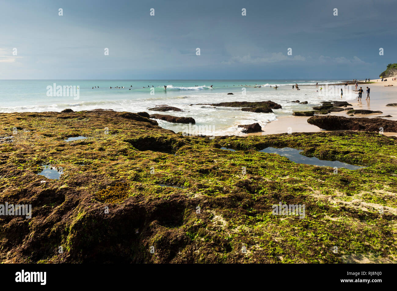 Die Halbinsel Bukit Badung mit dem Dreamland Beach Banque D'Images