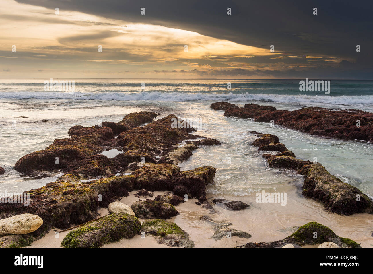 Die Halbinsel Bukit Badung mit dem Dreamland Beach Banque D'Images