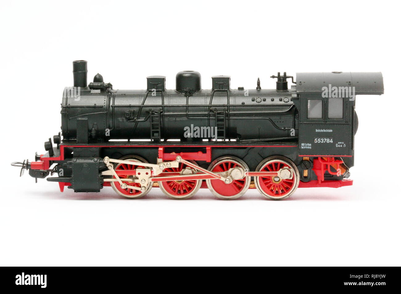 Hambourg Allemagne - 11 août 2015. : Train machine modèle H0, Modell PIKO. BR55 . Fabriqué en Allemagne. Usage éditorial uniquement. Rédaction d'illustration. Banque D'Images