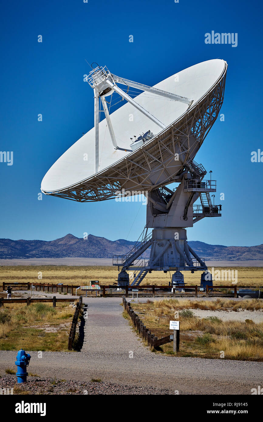 L'antenne de Radio astronomie, plats, à la Very Large Array, VLA, New Mexico, USA Banque D'Images