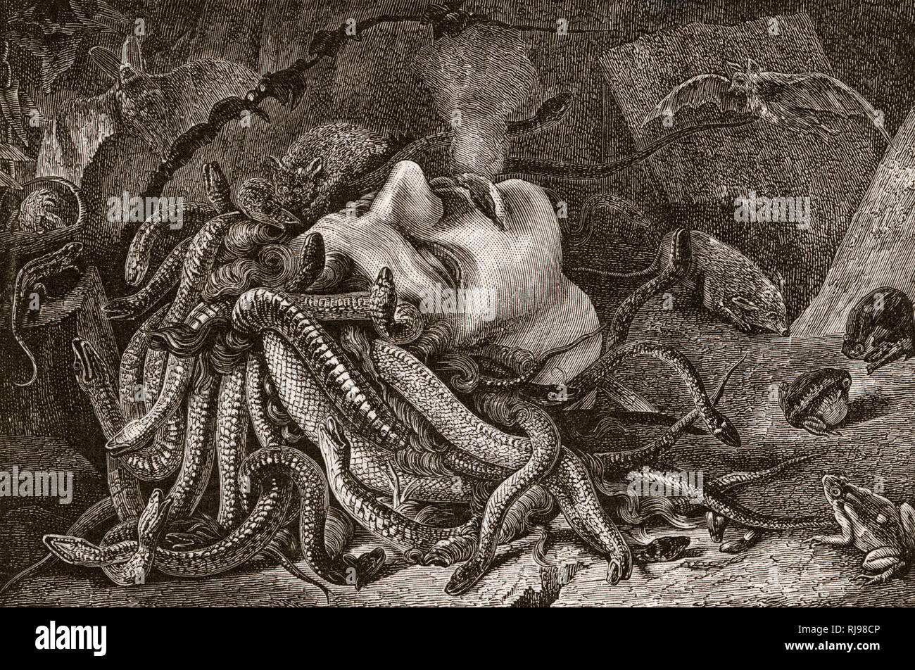 Leonardo da vinci head medusa Banque de photographies et d’images