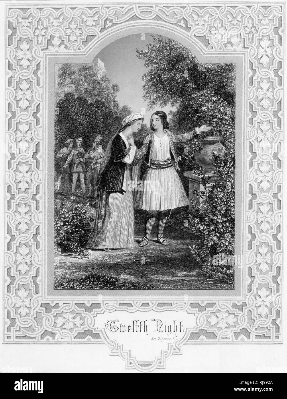 12TH NUIT/ALTO 19C Banque D'Images