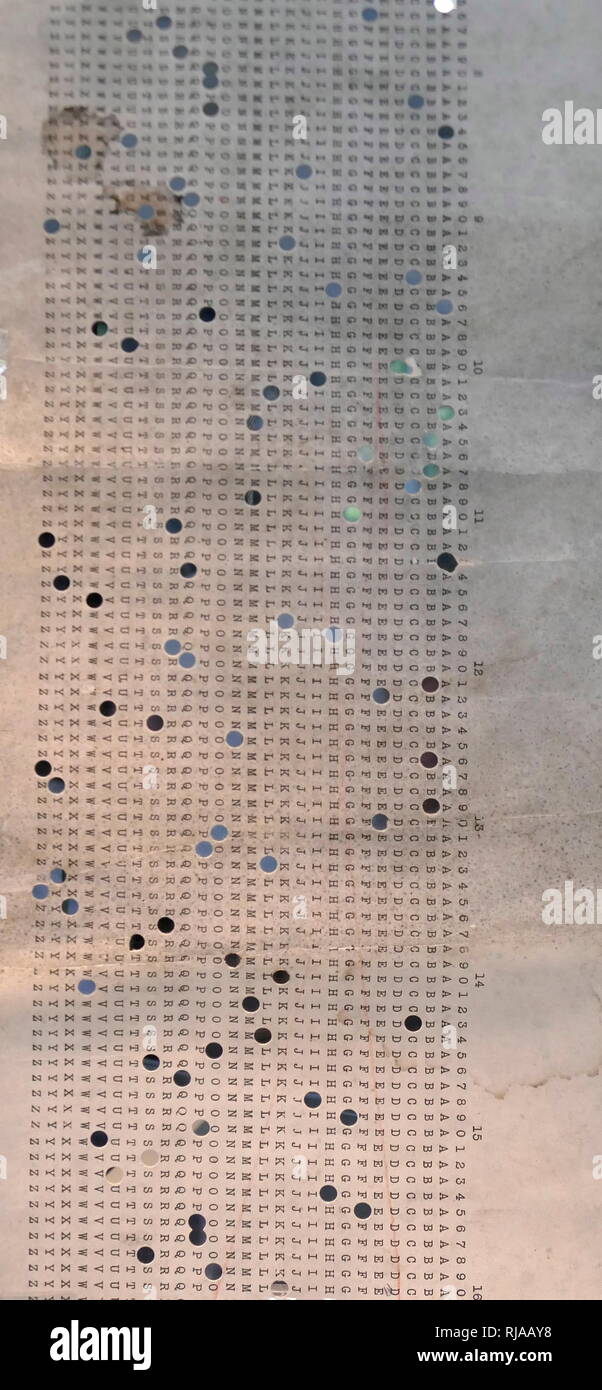 Documentation sur le code de Bletchley Park. C'est le site central pour les Britanniques (et par la suite, l'Allié) durant la Seconde Guerre mondiale. Il abritait la Government Code et Cypher School (GC&CS), qui pénètrent régulièrement les communications secrètes des puissances de l'axe y compris l'Énigme allemande et Lorenz ciphers. Banque D'Images